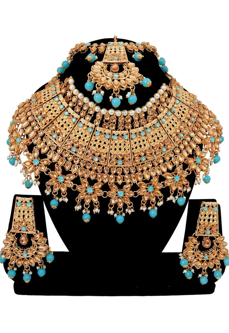 Stone Studded Choker Necklace Set