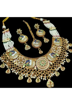 Stone Studded Choker Necklace Set
