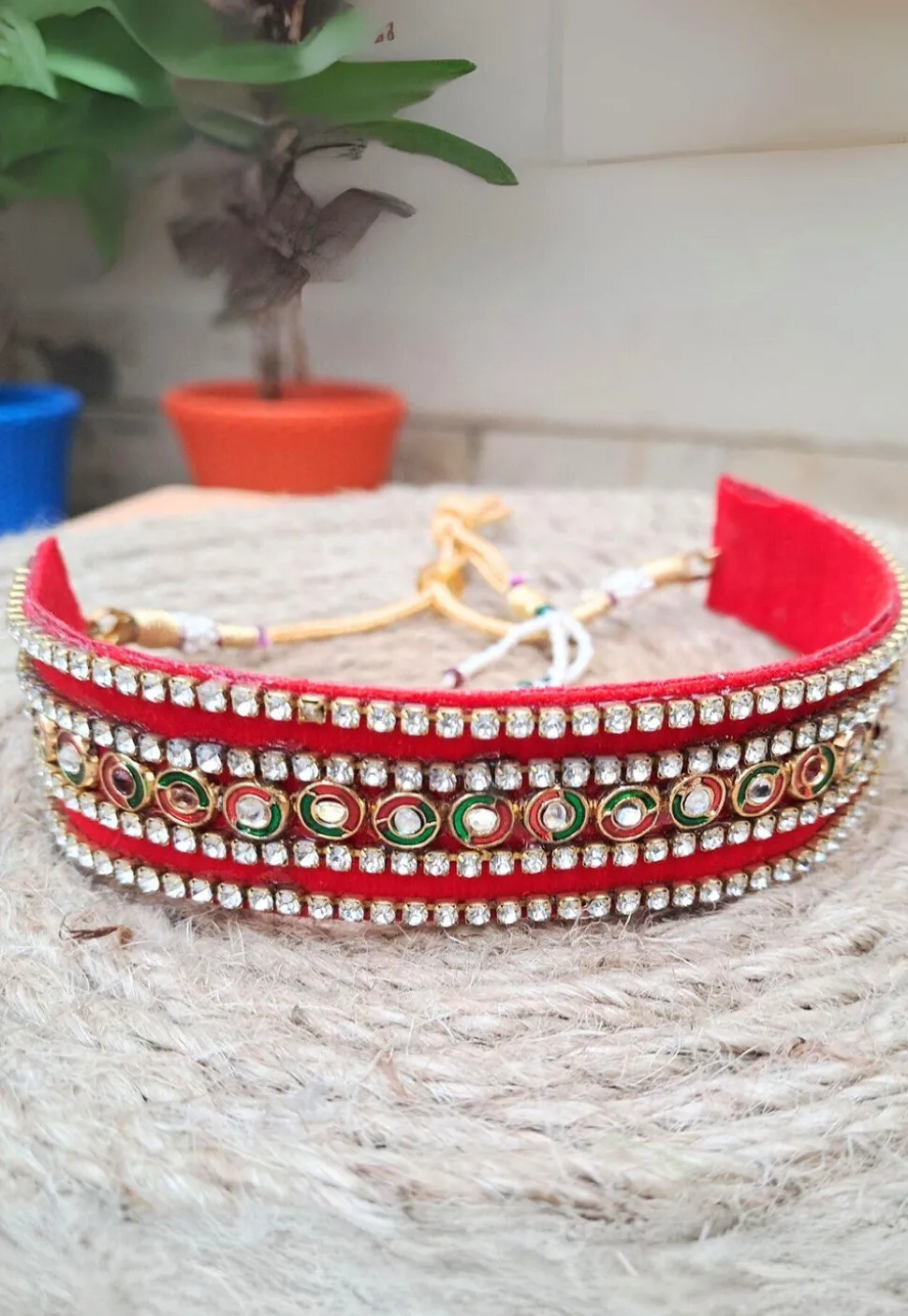 Stone Studded Choker Necklace