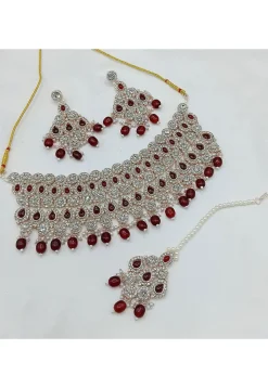 Stone Studded Choker Necklace Set