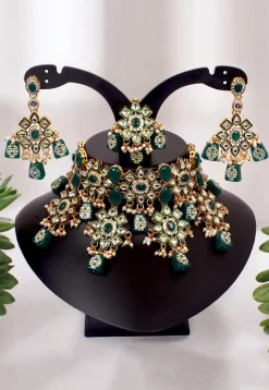 Stone Studded Choker Necklace Set