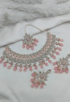 Stone Studded Choker Necklace Set
