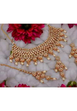 Stone Studded Choker Necklace Set