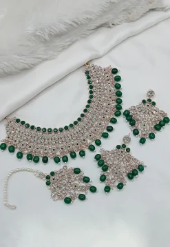 Stone Studded Choker Necklace Set