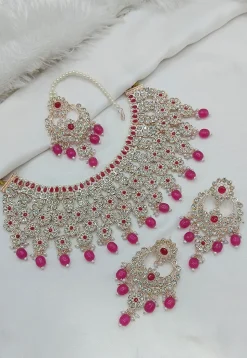Stone Studded Choker Necklace Set