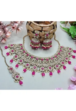Stone Studded Choker Necklace Set