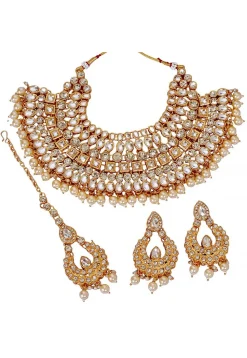 Stone Studded Choker Necklace Set