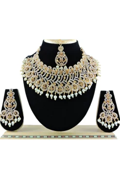 Stone Studded Choker Necklace Set