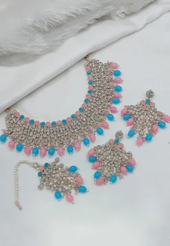 Stone Studded Choker Necklace Set