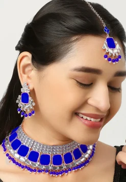 Stone Studded Choker Necklace Set