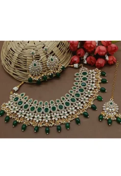 Stone Studded Choker Necklace Set