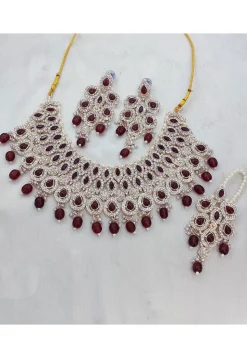 Stone Studded Choker Necklace Set