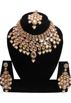 Stone Studded Choker Necklace Set