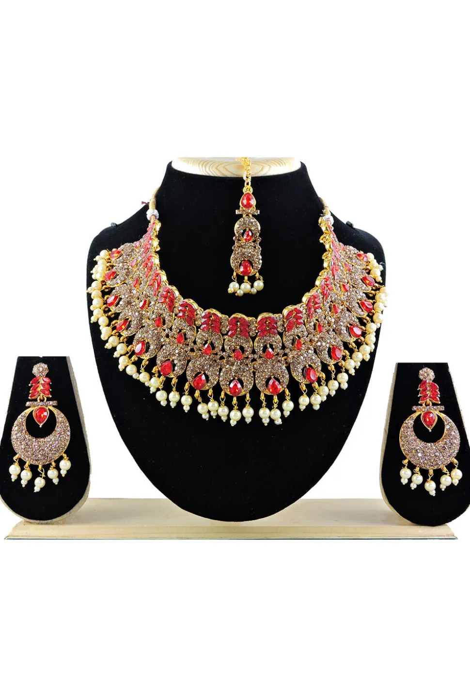 Stone Studded Choker Necklace Set
