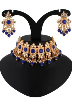 Stone Studded Choker Necklace Set