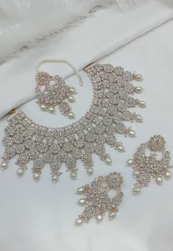 Stone Studded Choker Necklace Set