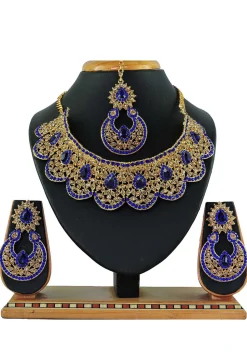 Stone Studded Choker Necklace Set
