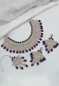 Stone Studded Choker Necklace Set