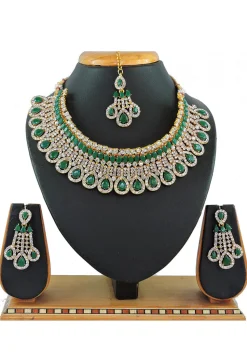 Stone Studded Choker Necklace Set