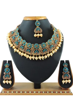 Stone Studded Choker Necklace Set