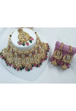Stone Studded Choker Necklace Set