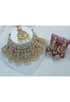 Stone Studded Choker Necklace Set