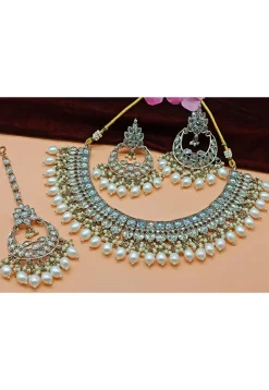 Stone Studded Choker Necklace Set