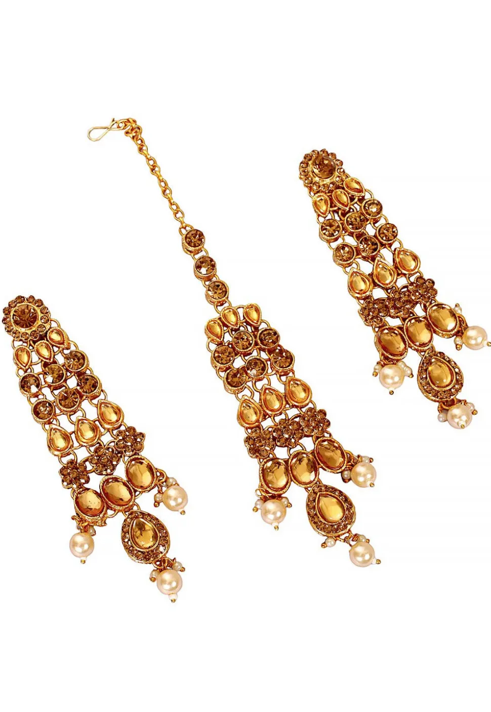 Stone Studded Choker Necklace Set
