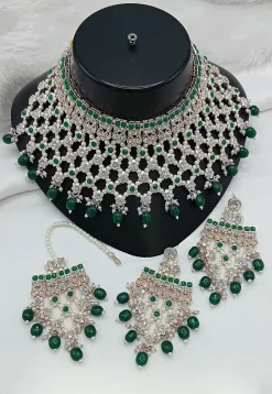Stone Studded Choker Necklace Set