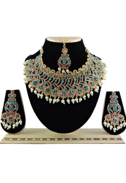 Stone Studded Choker Necklace Set