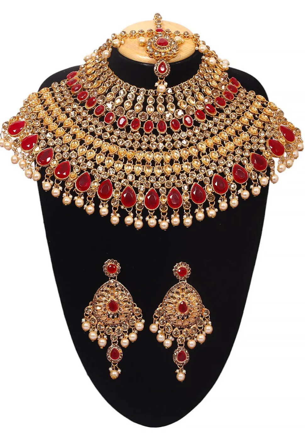Stone Studded Choker Necklace Set