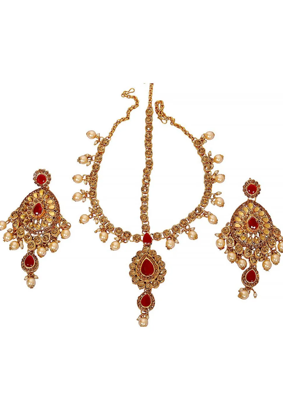 Stone Studded Choker Necklace Set