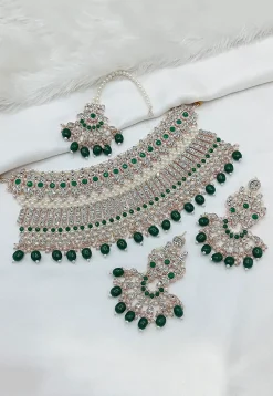 Stone Studded Choker Necklace Set