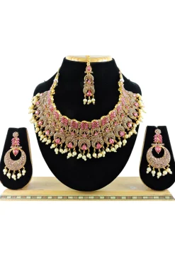 Stone Studded Choker Necklace Set