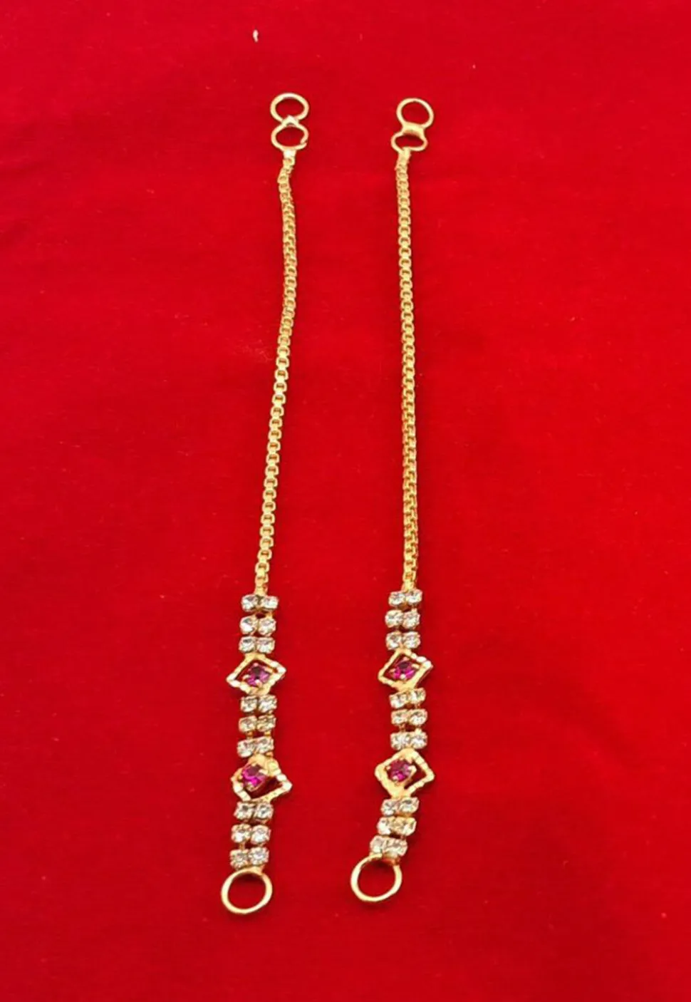 Stone Studded Ear Chain