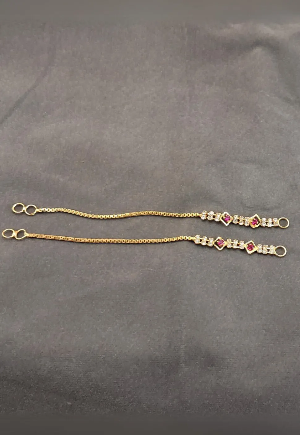 Stone Studded Ear Chain