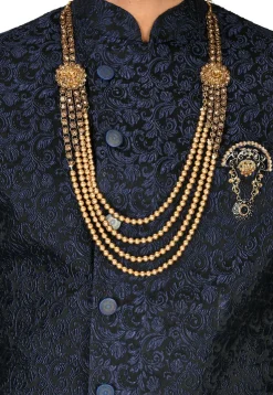Stone Studded Enamel Filled Brooch