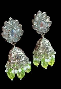 Stone Studded Jhumka Style Earrings