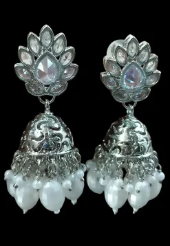 Stone Studded Jhumka Style Earrings