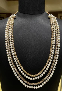 Stone Studded Layered Kanthimala