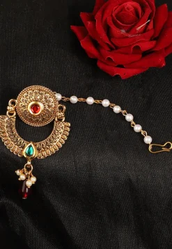 Stone Studded Maang Tikka