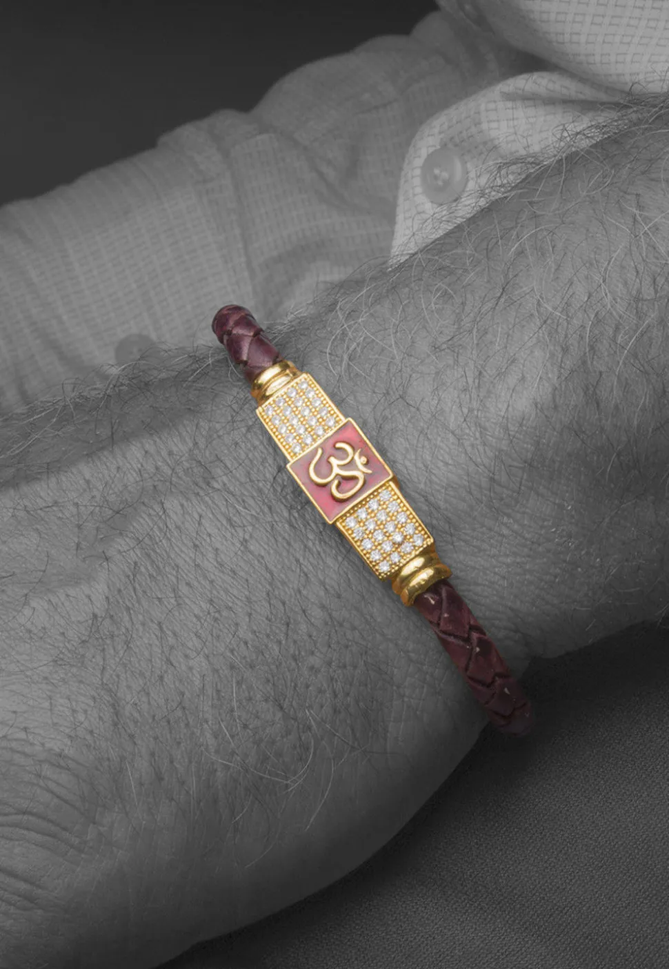 Stone Studded Men Bracelet