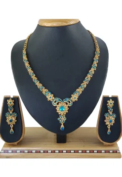 Stone Studded Necklace Set