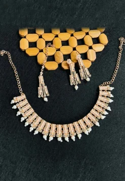 Stone Studded Necklace Set