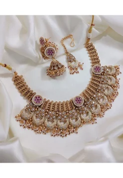 Stone Studded Necklace Set
