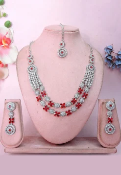 Stone Studded Necklace Set
