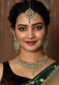 Stone Studded Necklace Set