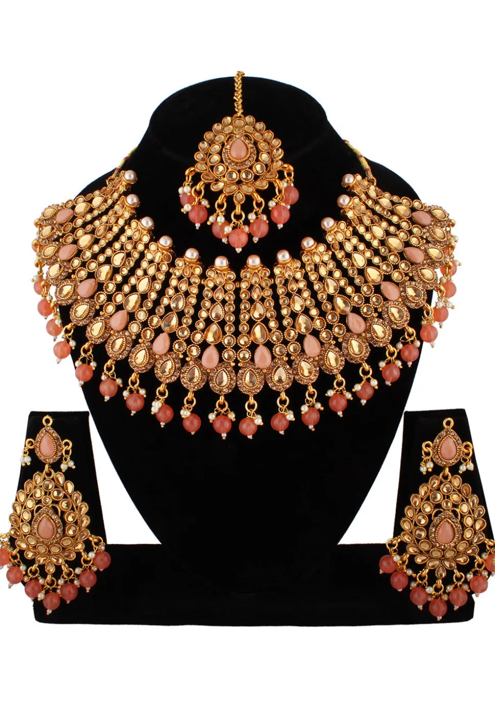 Stone Studded Necklace Set