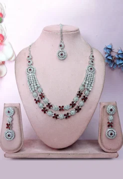 Stone Studded Necklace Set