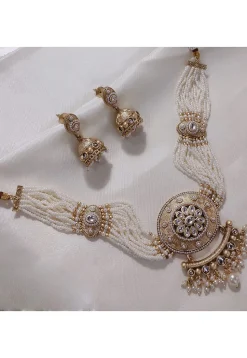 Stone Studded Necklace Set